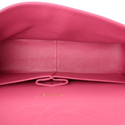 Chanel Lambskin Quilted Jumbo Double Flap Pink 5 of 10