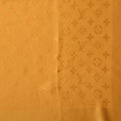 Louis Vuitton Wool Silk Monogram Shawl Safran 4 of 5