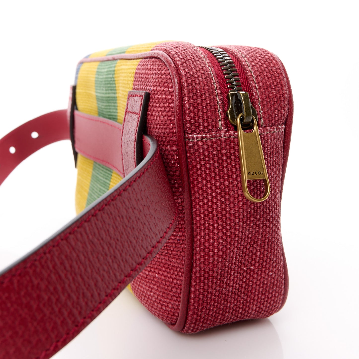 Canvas Marley Stripe Script Logo Gucci Belt Bag 80 32 Multicolor