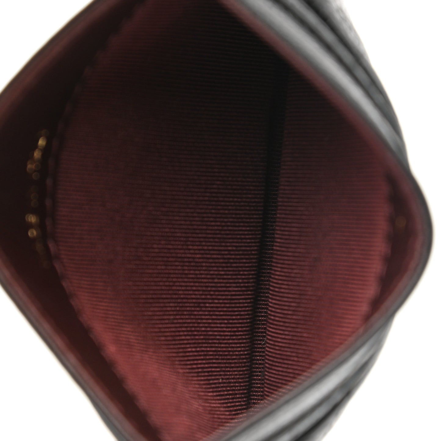 Caviar Quilted Card Holder Black