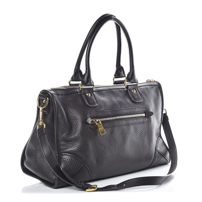 Prada Vitello Daino Shopping Satchel Teak 4 of 13