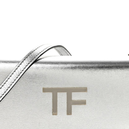 Tom Ford Metallic Palmellato Calfskin TF Mini Bag Silver 7 of 12