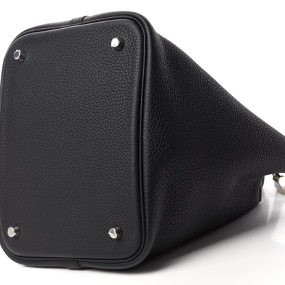 Hermes Taurillon Clemence Picotin Lock 22 MM Black 7 of 11