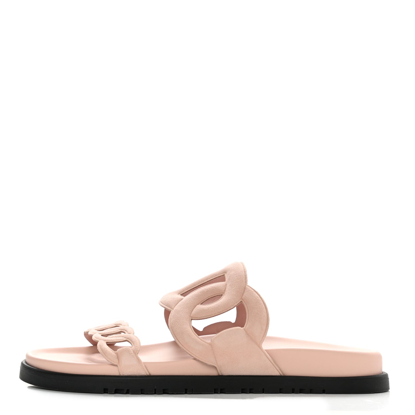 Suede Goatskin Extra Sandals 38 Rose Opaline