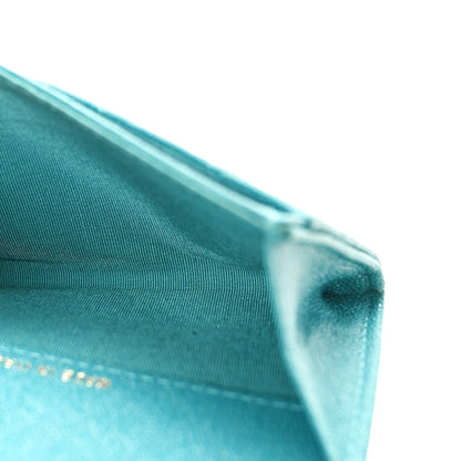 Chanel Caviar Quilted Boy Flap Card Holder Turquoise 5 of 8