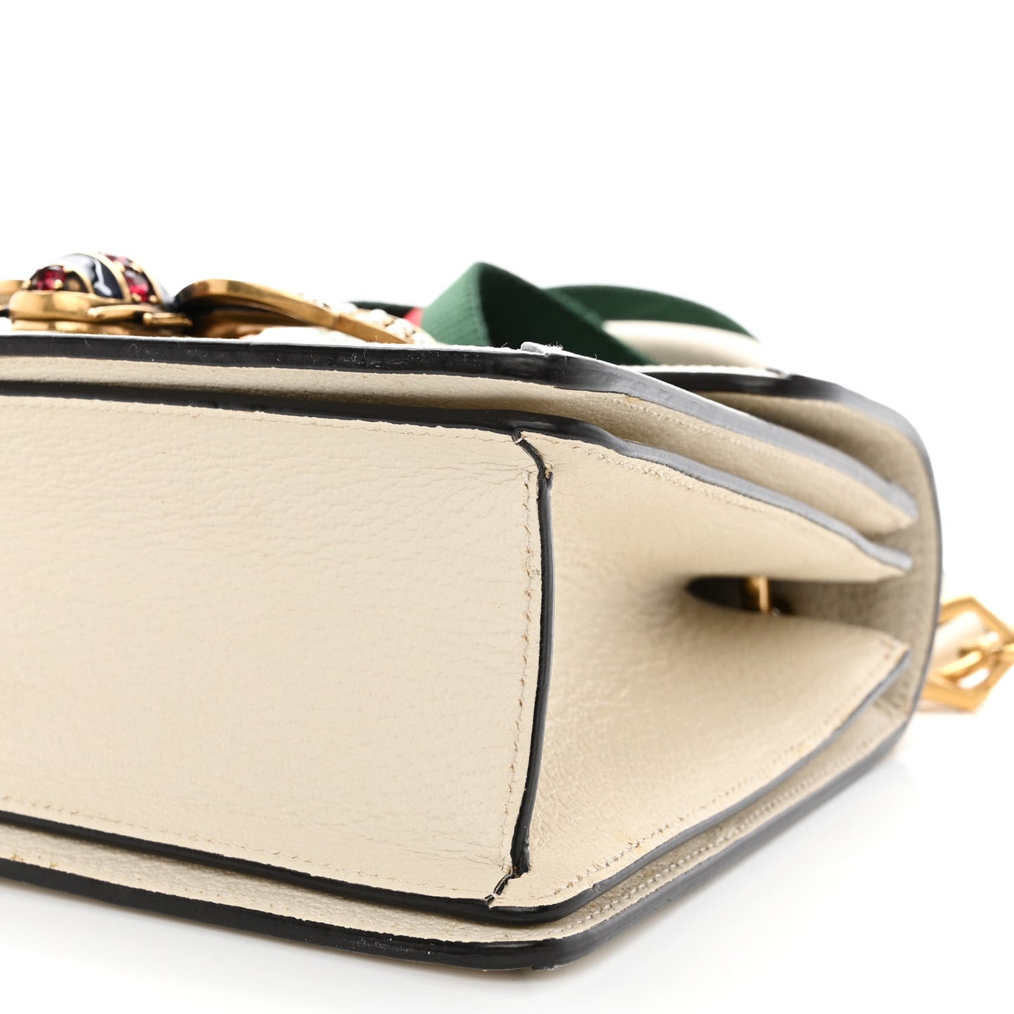 GG Supreme Monogram Small Queen Margaret Top Handle Bag White