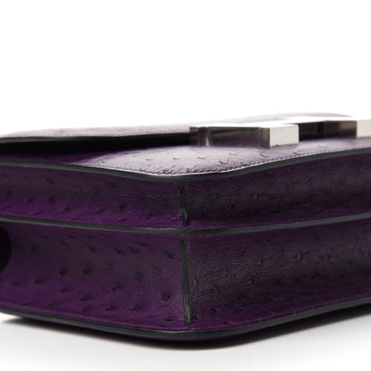 Hermes Ostrich Constance 24 Violine 6 of 11