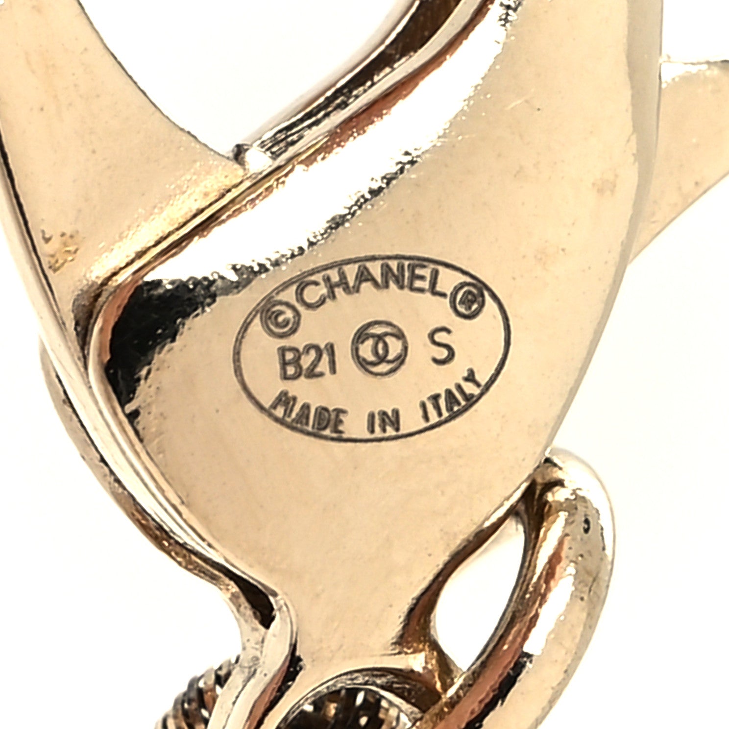 Chanel Metal Beaded CC Bracelet Gold 5 of 5