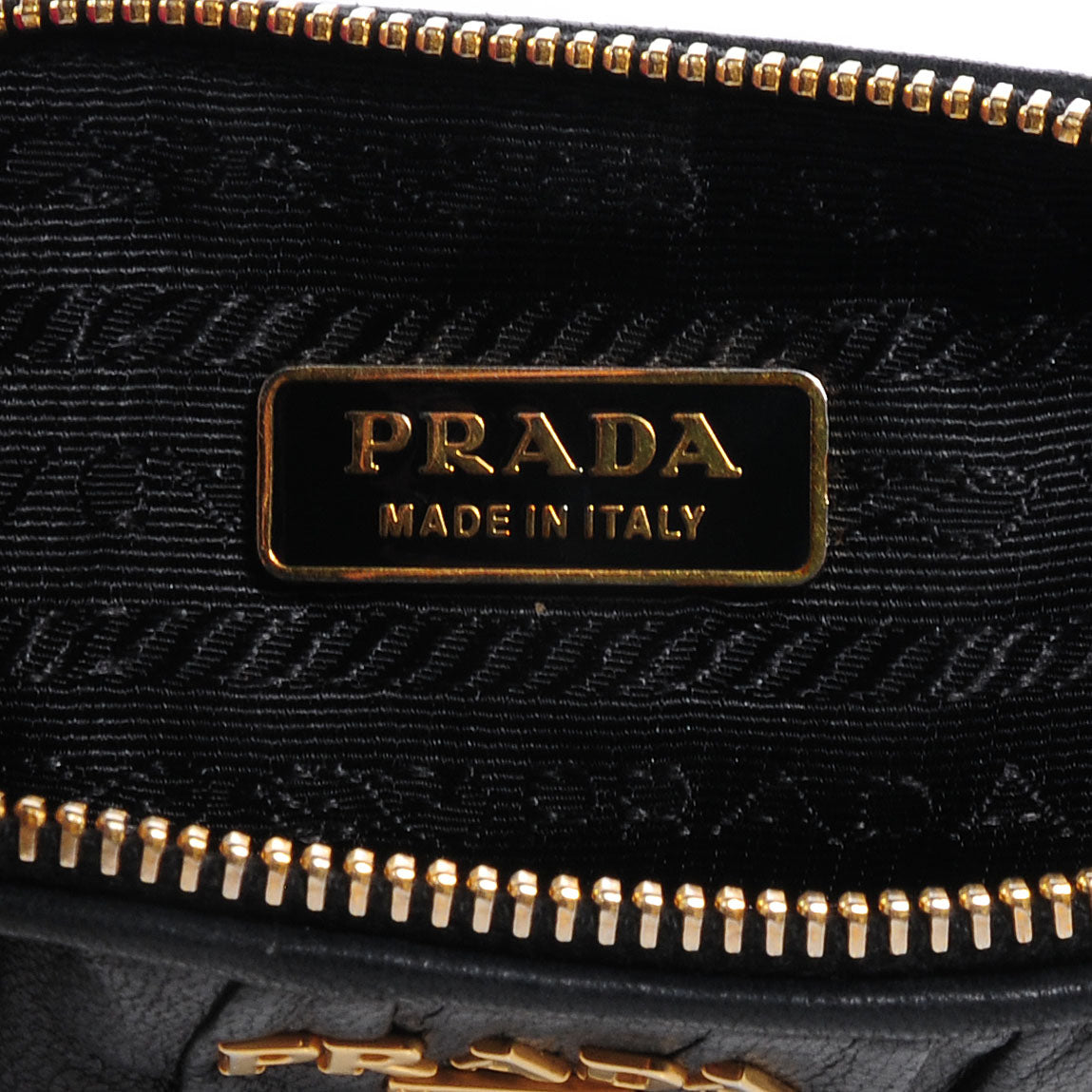 Nappa Gaufre Pouch Nero Black