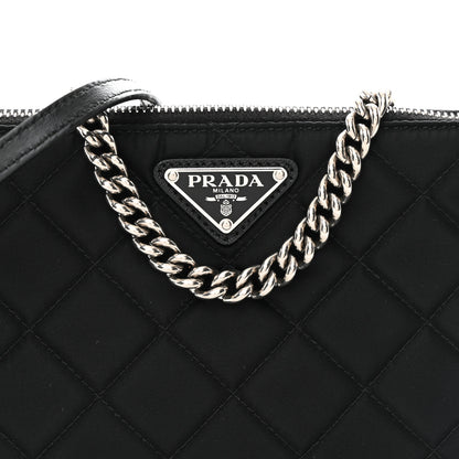 Prada Nylon Tessuto Impuntu Quilted Crossbody Bag Black 8 of 10