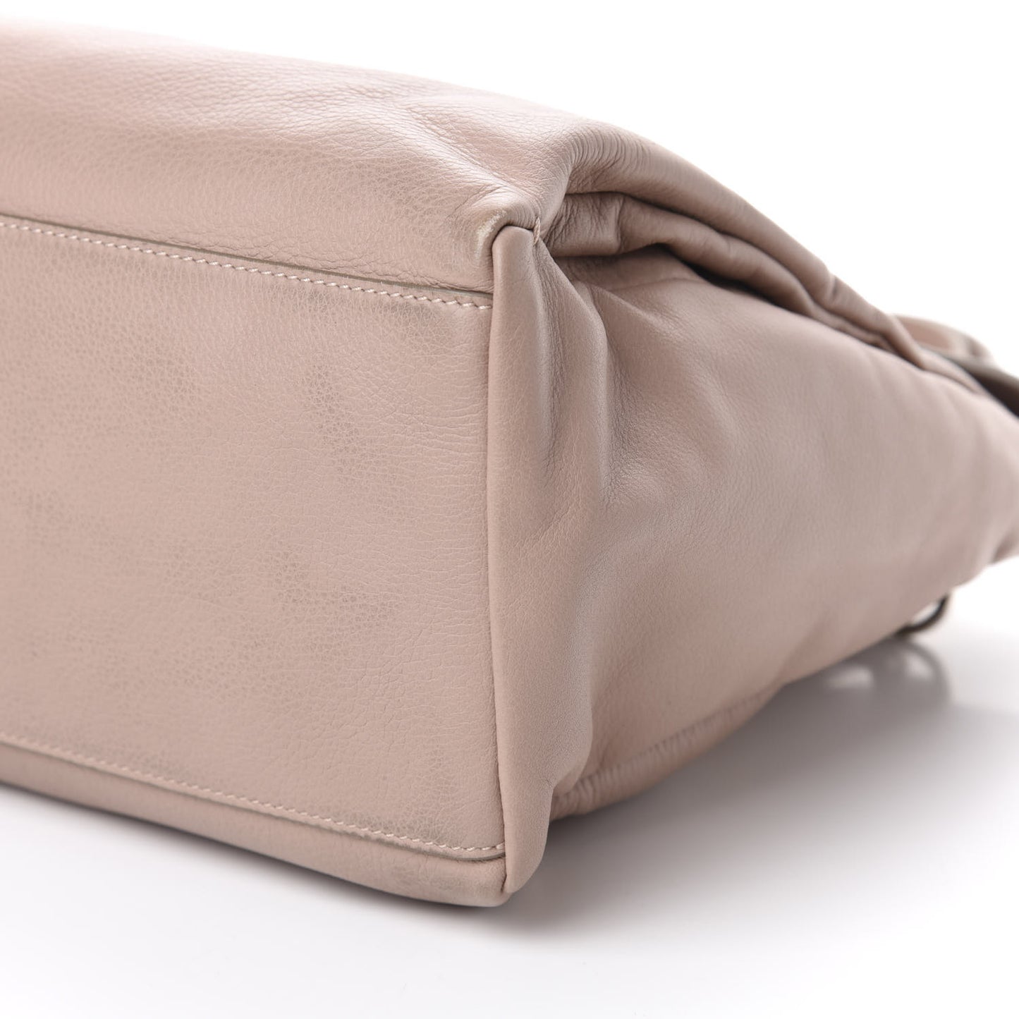 Calfskin Medium Pandora Pure Flap Bag Sand