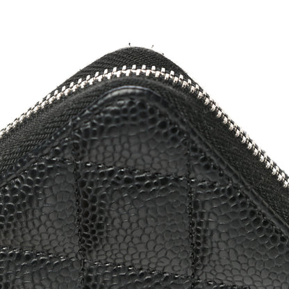 Chanel Caviar Quilted Zip Coin Purse Black 11 of 14