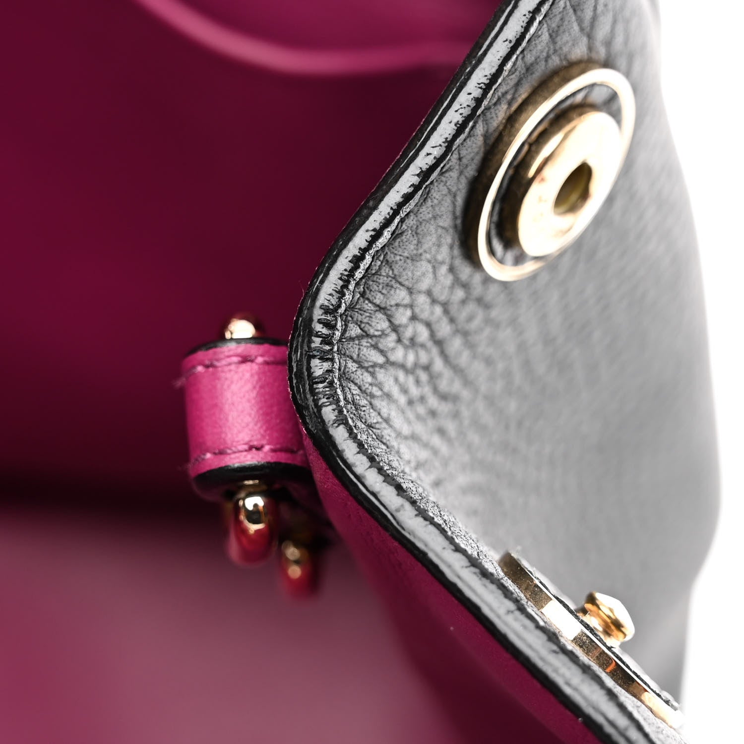 Christian Dior Bullcalf Diorissimo Tote Black Rose Indien 10 of 12