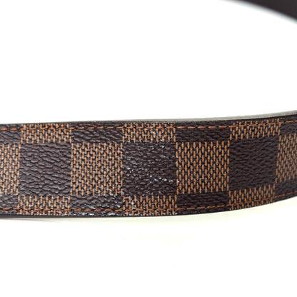 Louis Vuitton Damier Ebene LV Paris Buckle Belt 110 44 Silver 6 of 6