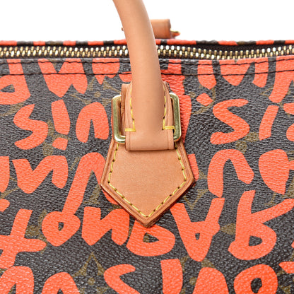 Louis Vuitton Monogram Graffiti Speedy 30 Orange 12 of 13