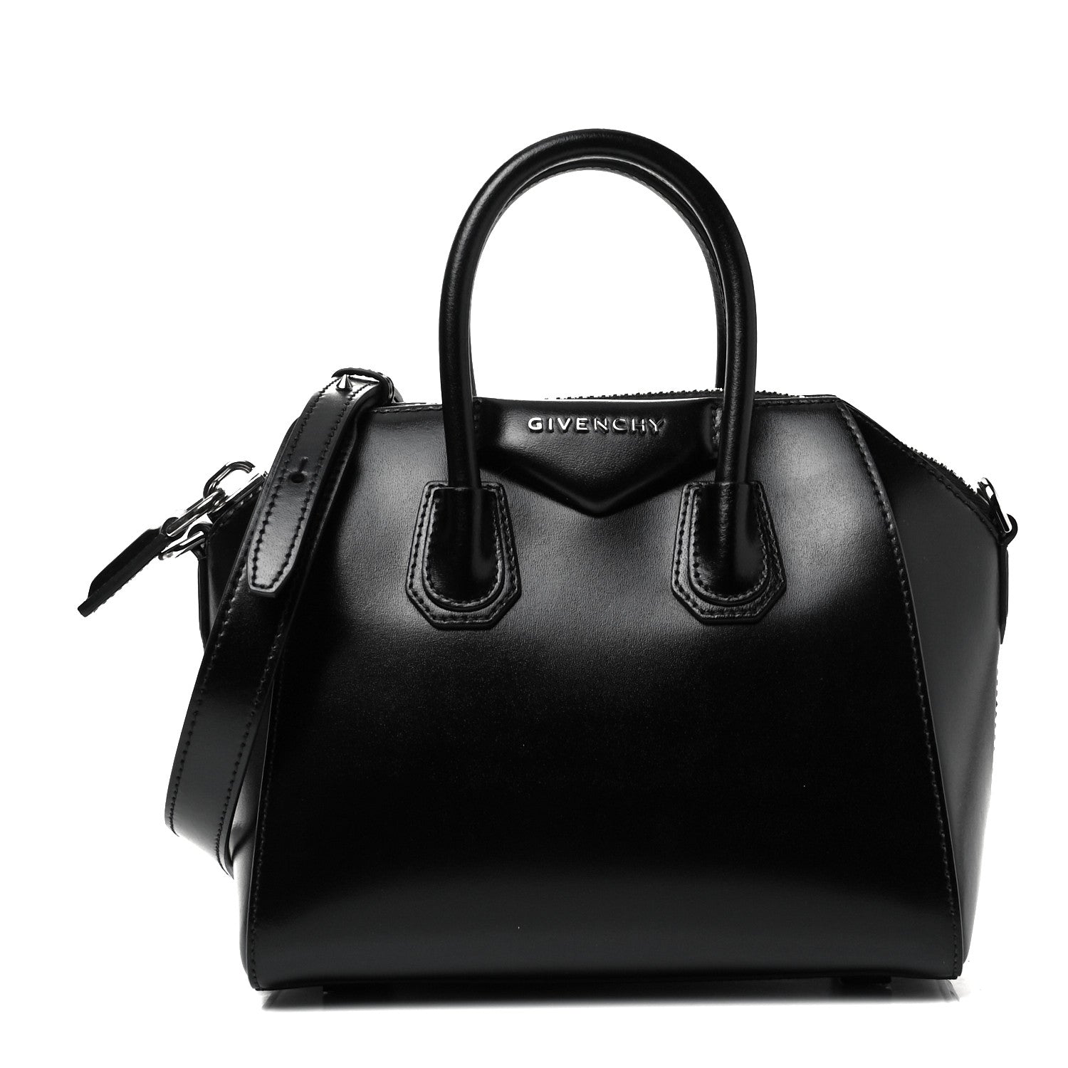 Givenchy Shiny Lord Calfskin Mini Antigona Black 1 of 8