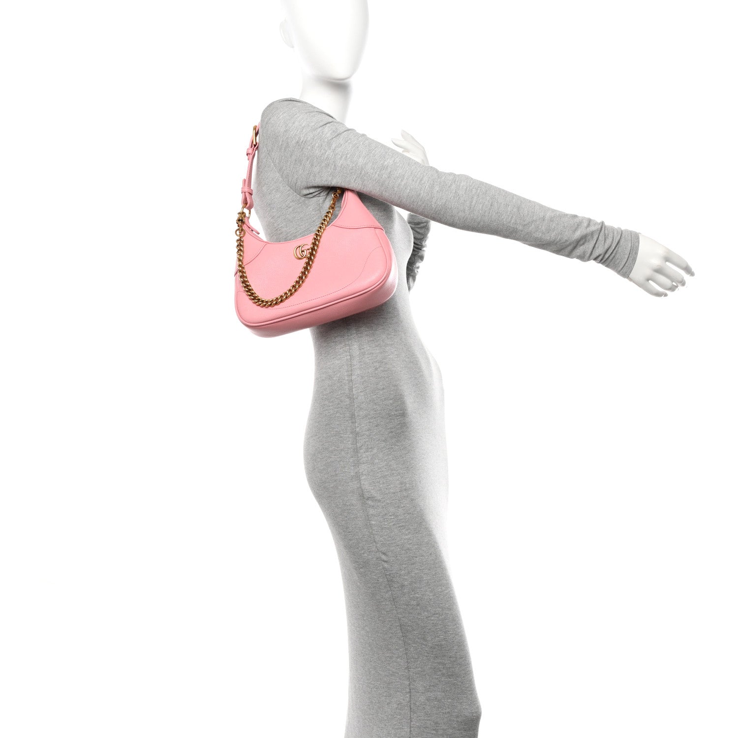 Gucci Goatskin Small Aphrodite Shoulder Bag Wild Rose 2 of 14