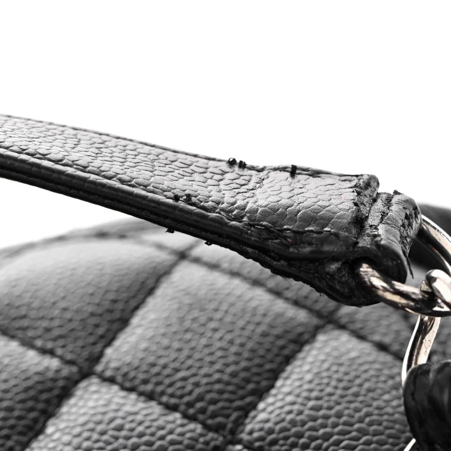 Caviar Quilted Grand Shopping Tote GST Black