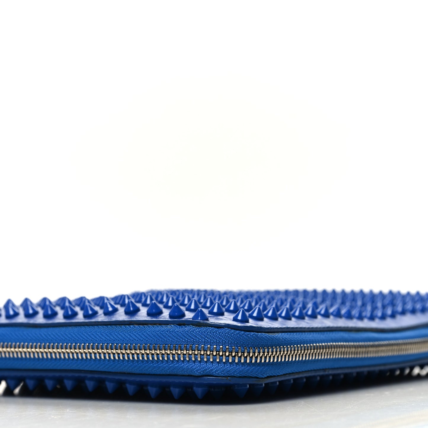 Calfskin Spiked IPad Case Blue Saphir