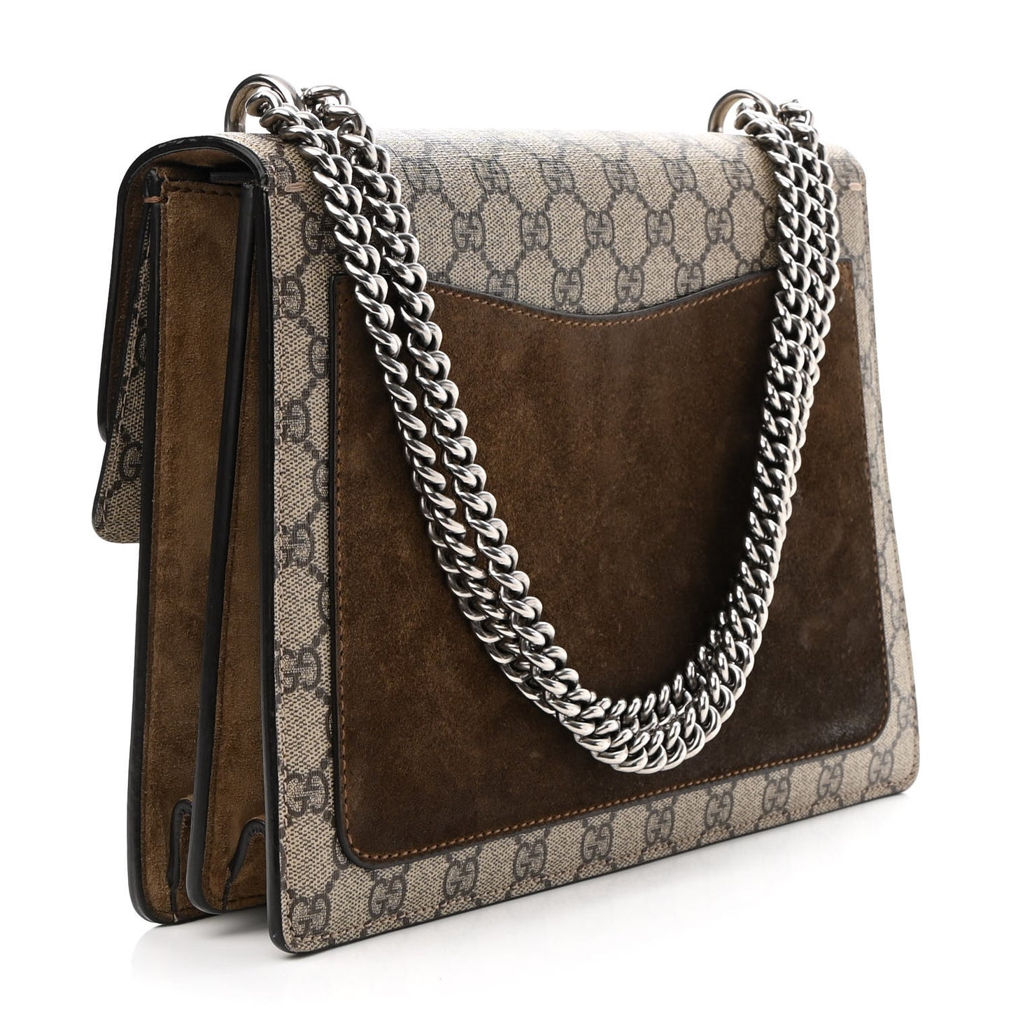 GG Supreme Monogram Medium Dionysus Shoulder Bag Taupe