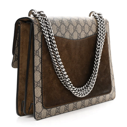 Gucci GG Supreme Monogram Medium Dionysus Shoulder Bag Taupe 3 of 10