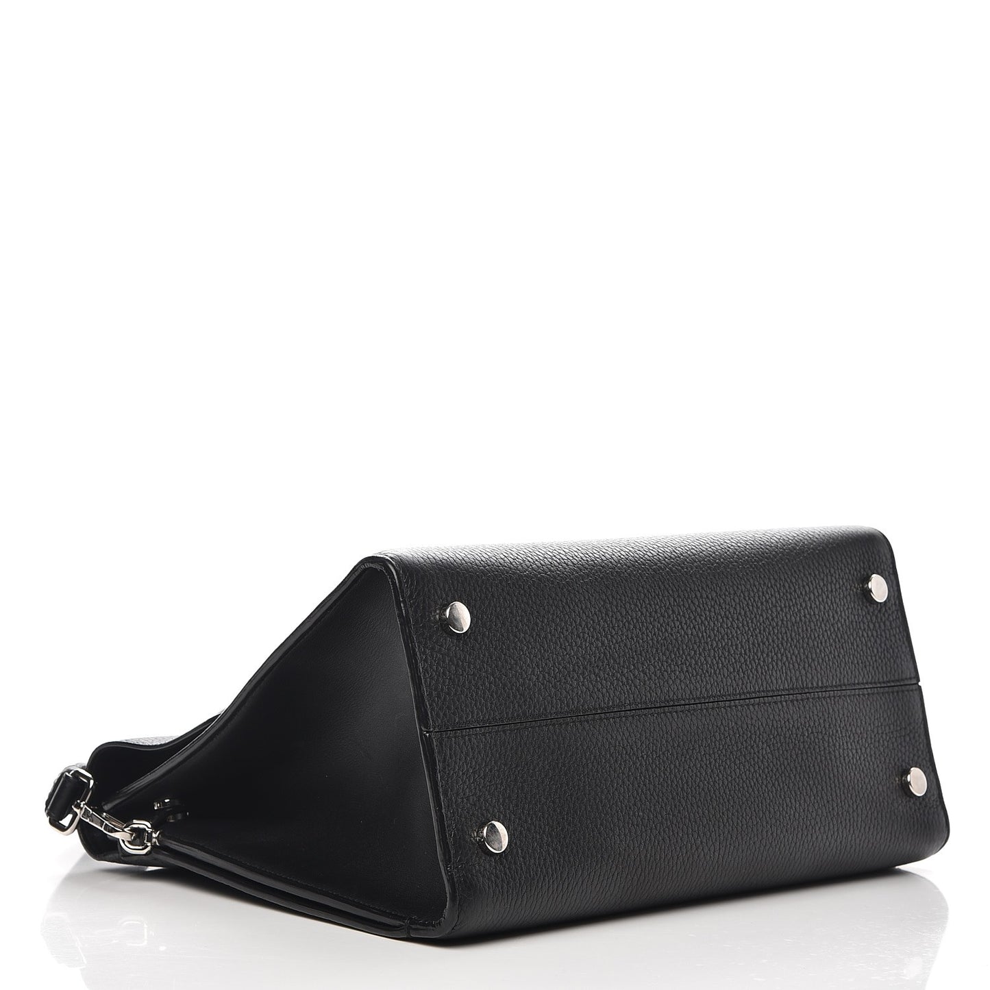 Grained Calfskin Medium Diorever Flap Black