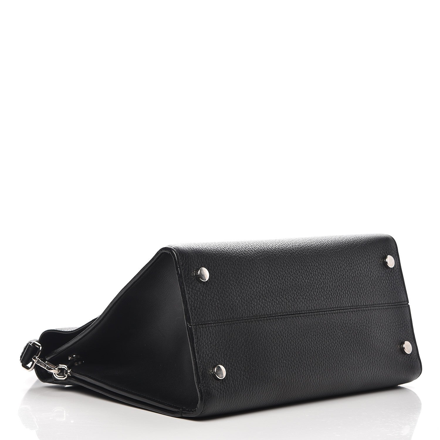 Christian Dior Grained Calfskin Medium Diorever Flap Black 5 of 7