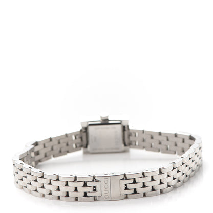 Gucci Stainless Steel Diamond 14mm G- Frame Square Quartz Watch Black 3 of 5