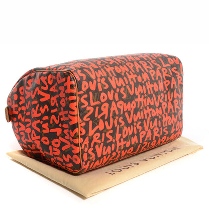 Louis Vuitton Monogram Graffiti Speedy 30 Orange 4 of 7