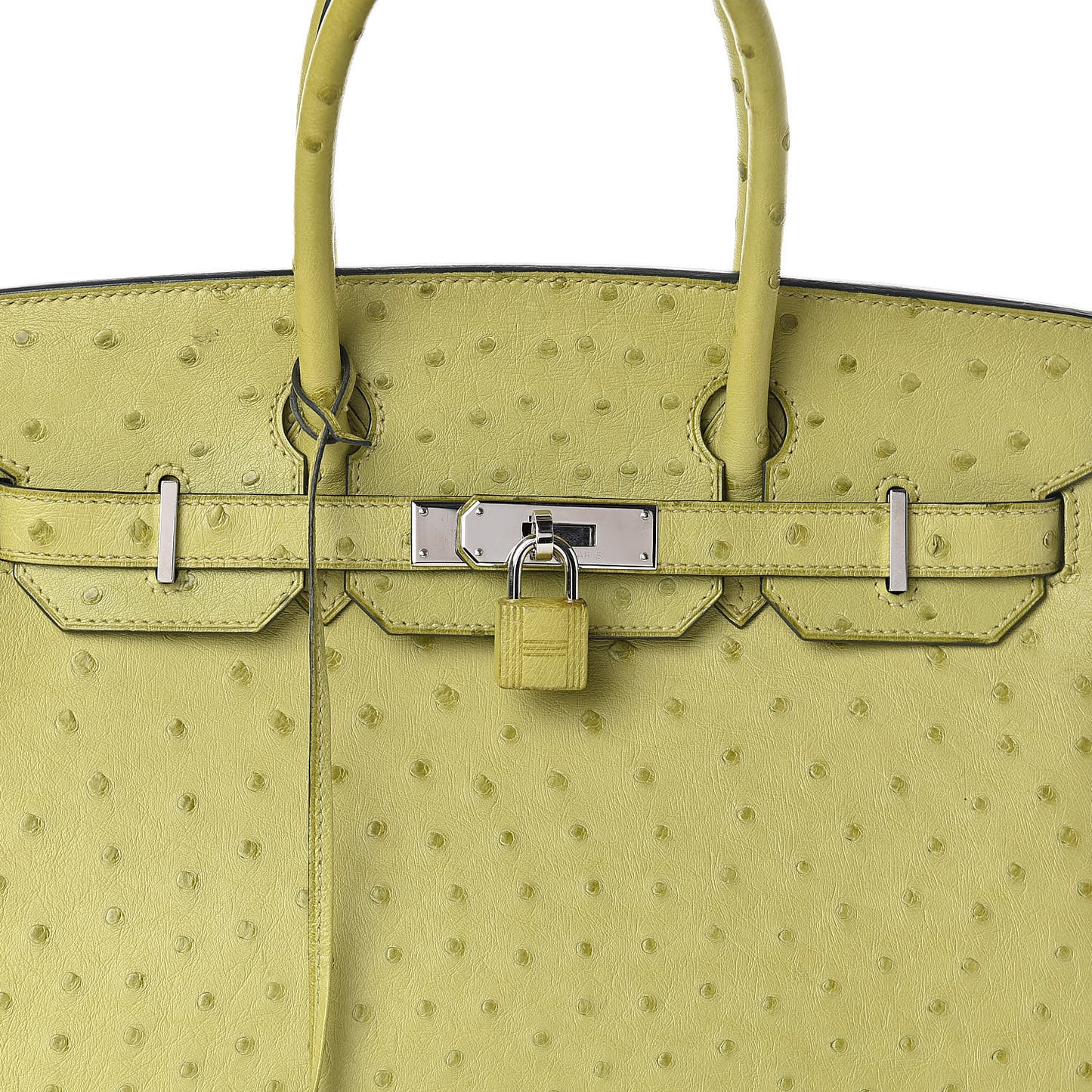 Ostrich Birkin 30 Vert Anis