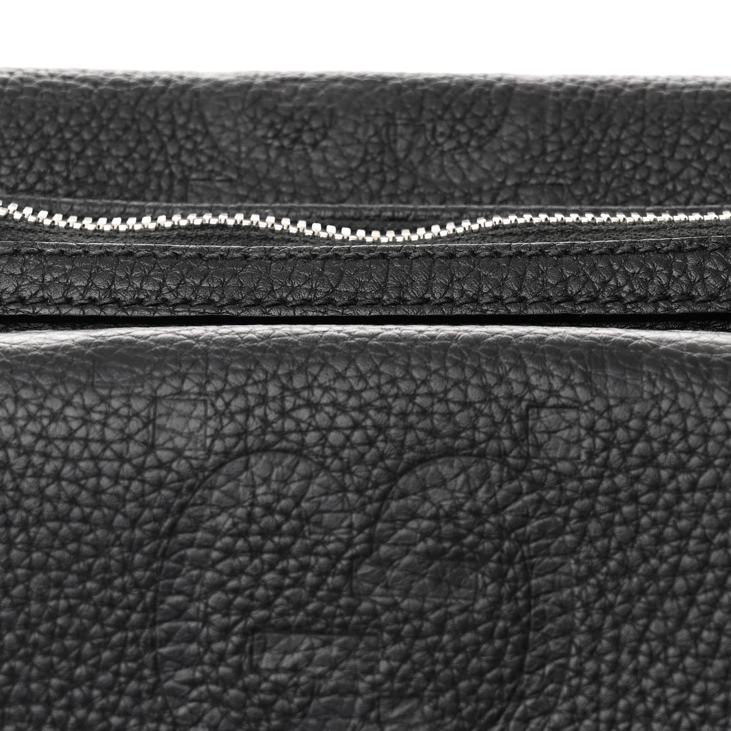 Calfskin GG Tennis Embossed Pocket Belt Bag Black