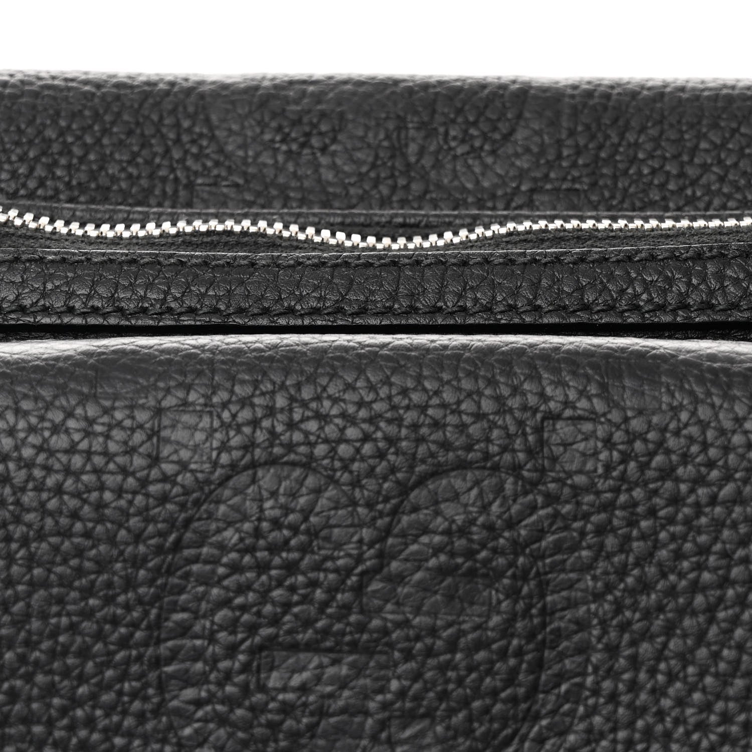 Gucci Calfskin GG Tennis Embossed Pocket Belt Bag Black 8 of 12