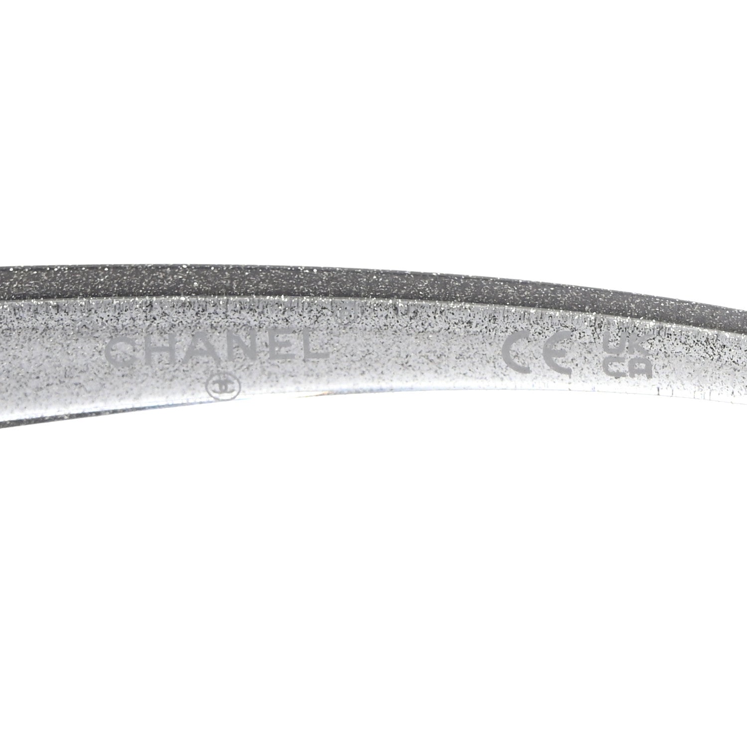 Chanel Shield Crystal CC Sunglasses S4614 Silver 6 of 8