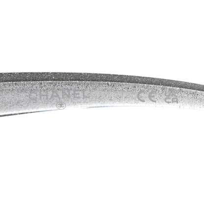 Chanel Shield Crystal CC Sunglasses S4614 Silver 6 of 8