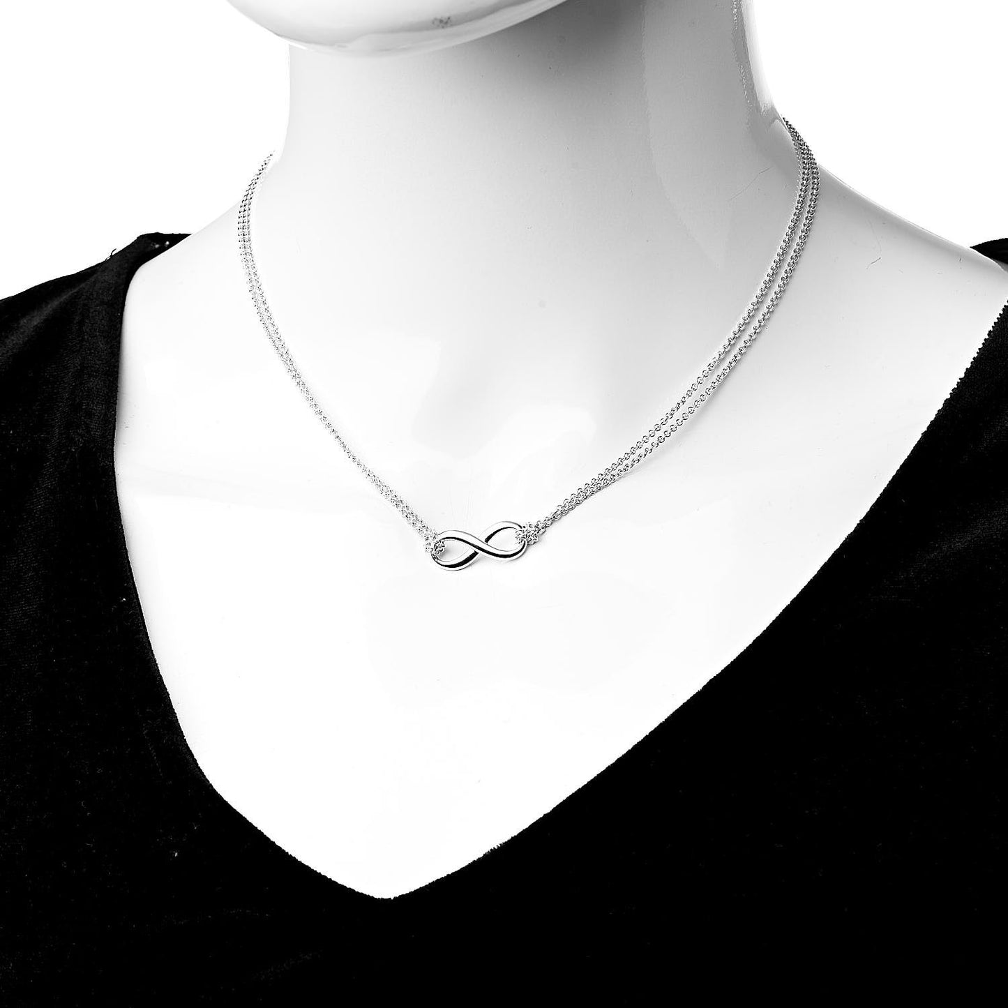 Sterling Silver Infinity Pendant Necklace