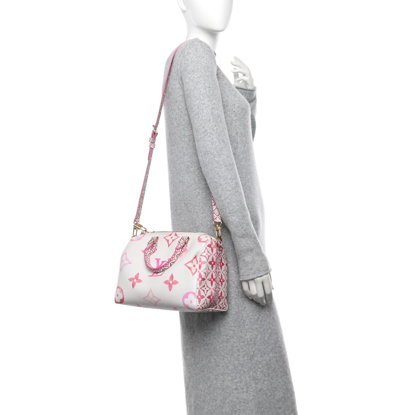 Monogram Giant By The Pool 2.0 Speedy Bandouliere 25 Rose