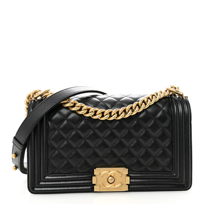 Chanel Caviar Quilted Medium Boy Flap Black 1 of 11