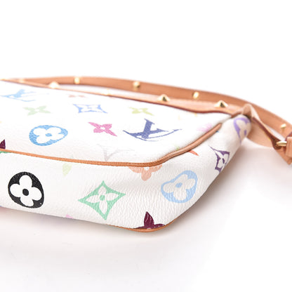 Louis Vuitton Monogram Multicolor Pochette Accessories White 10 of 11