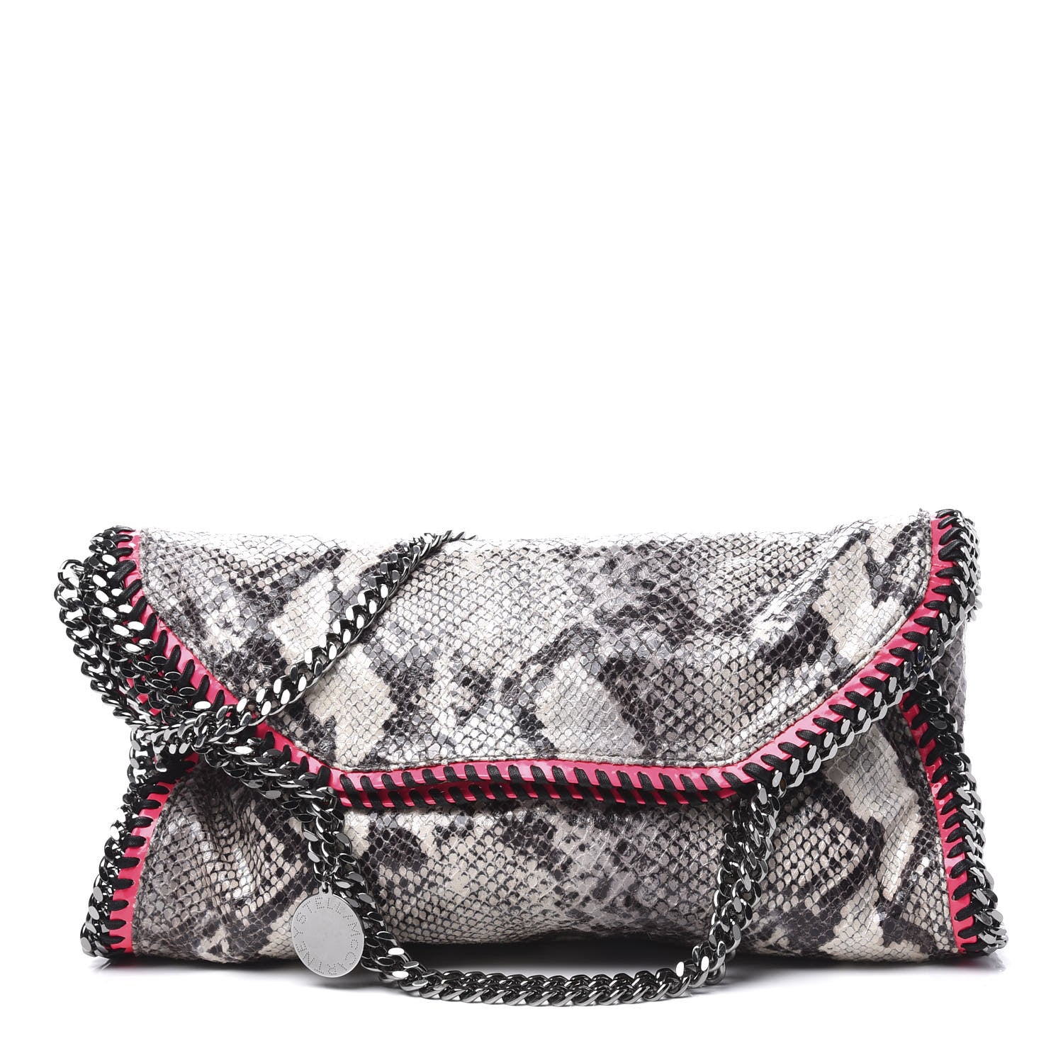 Stella McCartney Eco Python Falabella Fold Over Tote Chalk Pink 1 of 8