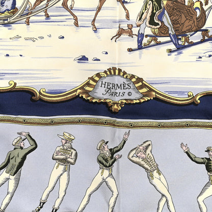 Hermes Silk Les Plaisirs Du Froid Scarf 90 2 of 5