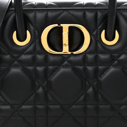 Christian Dior Calfskin Macrocannage Medium St. Honore Tote Black 8 of 13