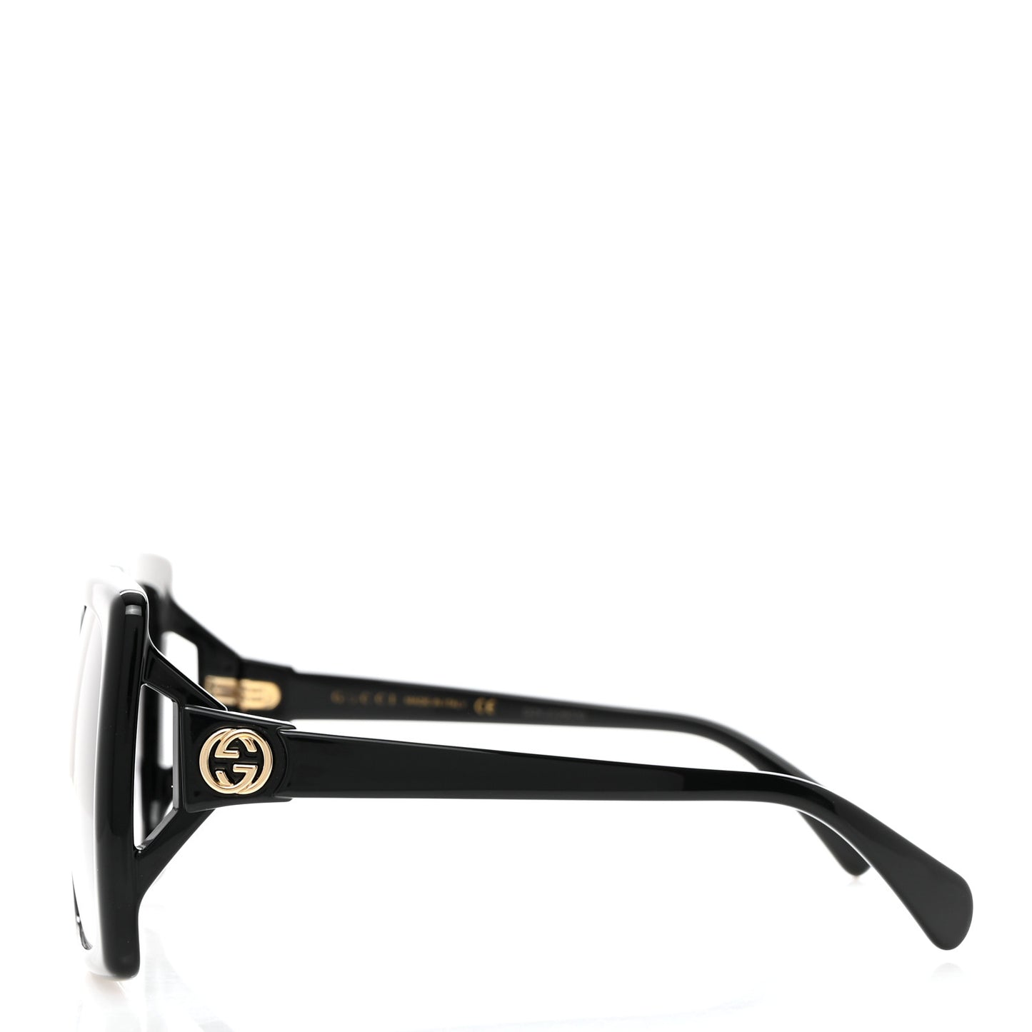 Acetate Square Frame Sunglasses GG0876S Black