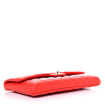 Chanel Caviar Quilted Flap Clutch Red 4 of 7