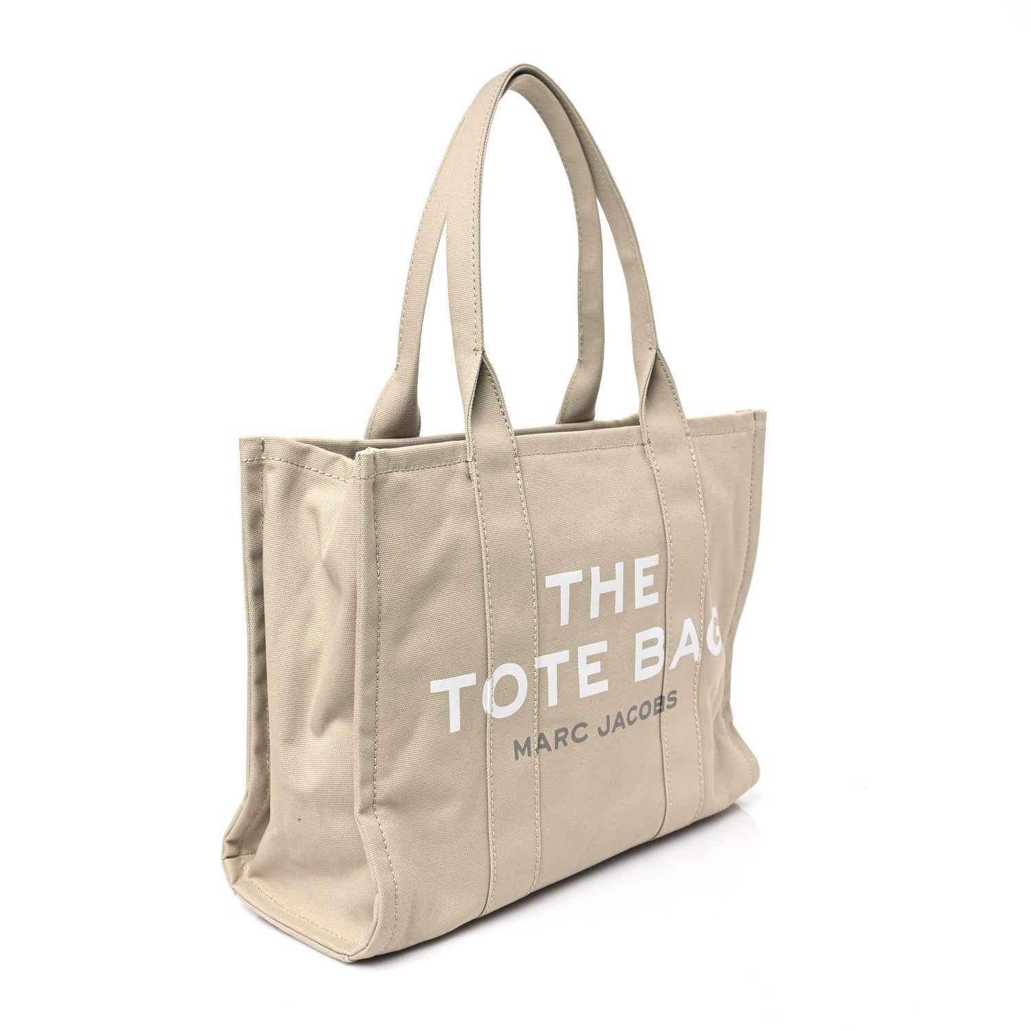 Marc Jacobs Cotton Canvas Large The Tote Bag Beige 3 of 11