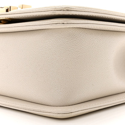 Chanel Iridescent Caviar Mini Boy Flap White 10 of 12