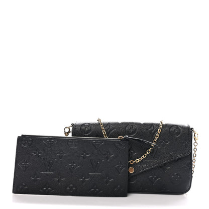 Louis Vuitton Empreinte Pochette Felicie Chain Wallet Black 5 of 23