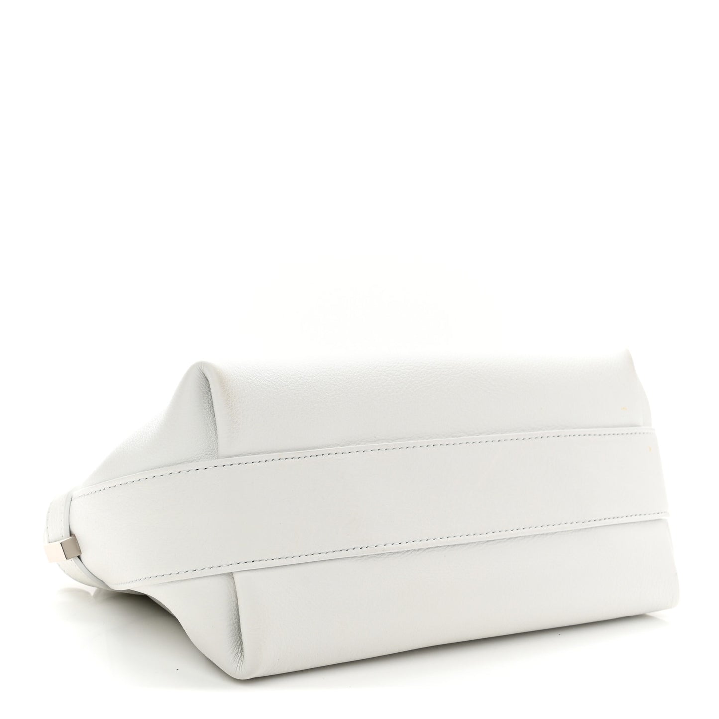 Calfskin Small Hug Pouch White