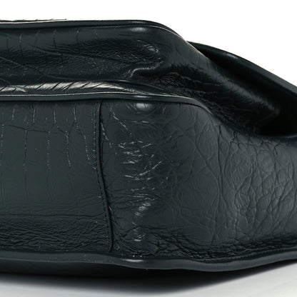 Saint Laurent Crocodile Embossed Calfskin Monogram Medium Niki Chain Satchel Algea 11 of 11