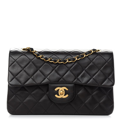 Chanel Lambskin Quilted Small Double Flap Black 1 of 9