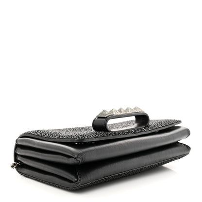 Valentino Garavani Crystal Encrusted Studs Va Va Voom Shoulder Bag Black 4 of 12